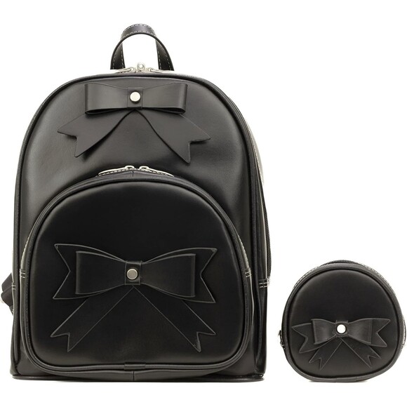 McKleinUSA Leather Bow Backpack Black Small Girls Women’s Adjustable Straps New main image 7